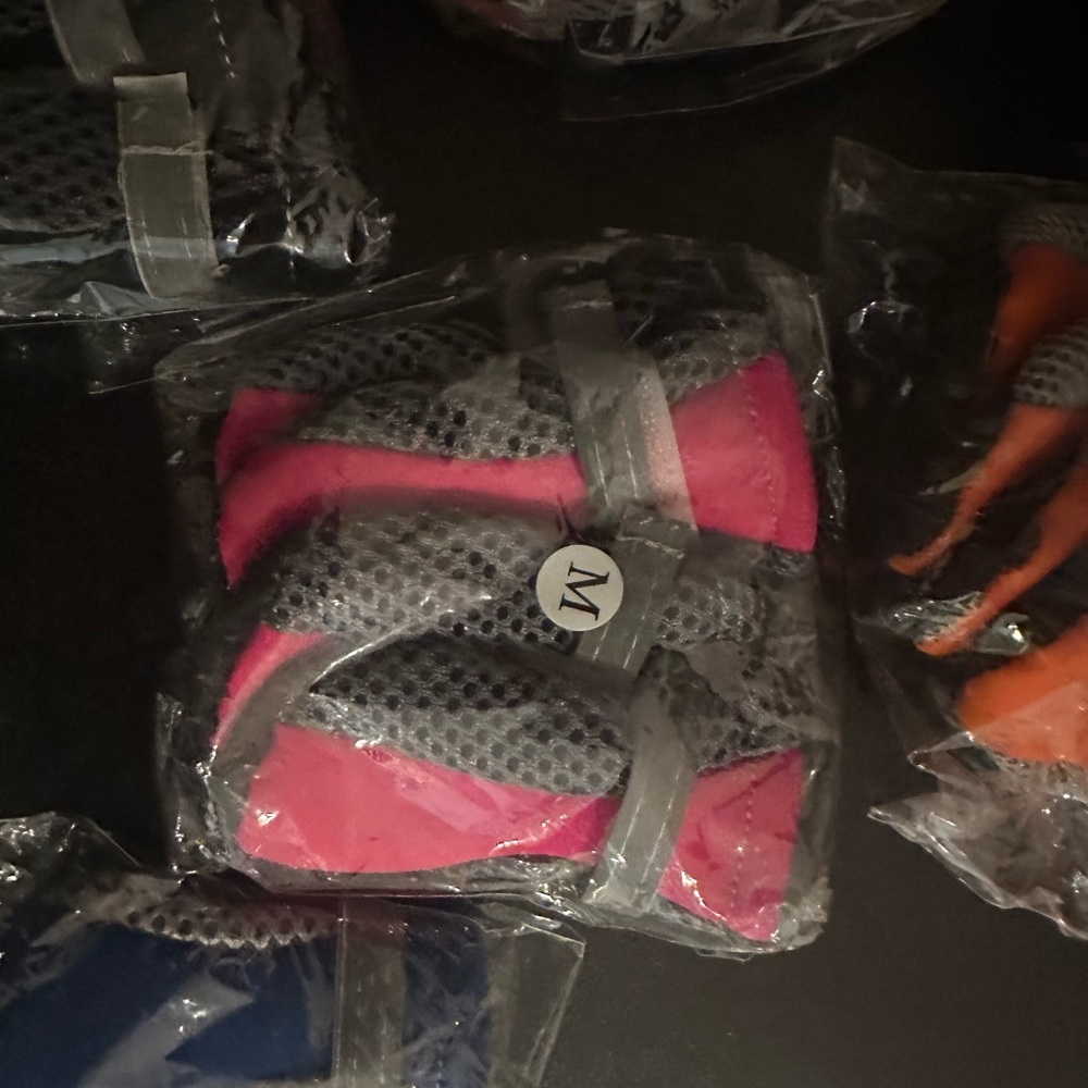 Dog Paw Protectors - Pink, Orange, Black, Blue - Picture 2 of 5